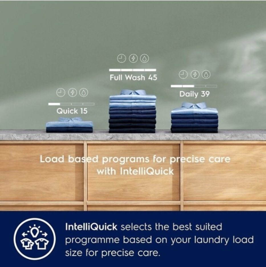 Electrolux IntelliQuick selects the best suited programme&nbsp;