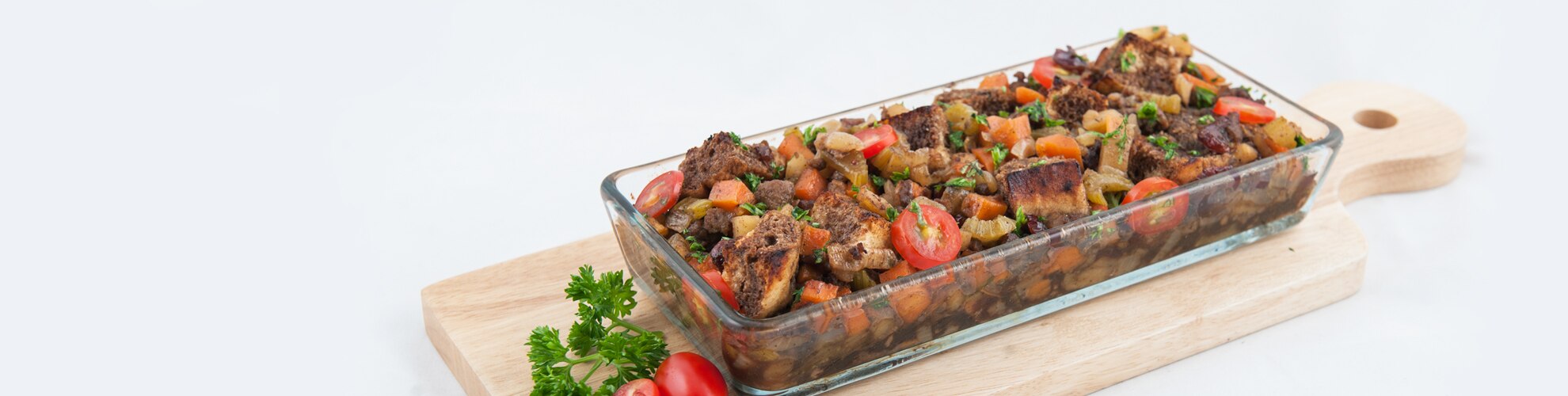 Ciabatta and Sausage Stuffing