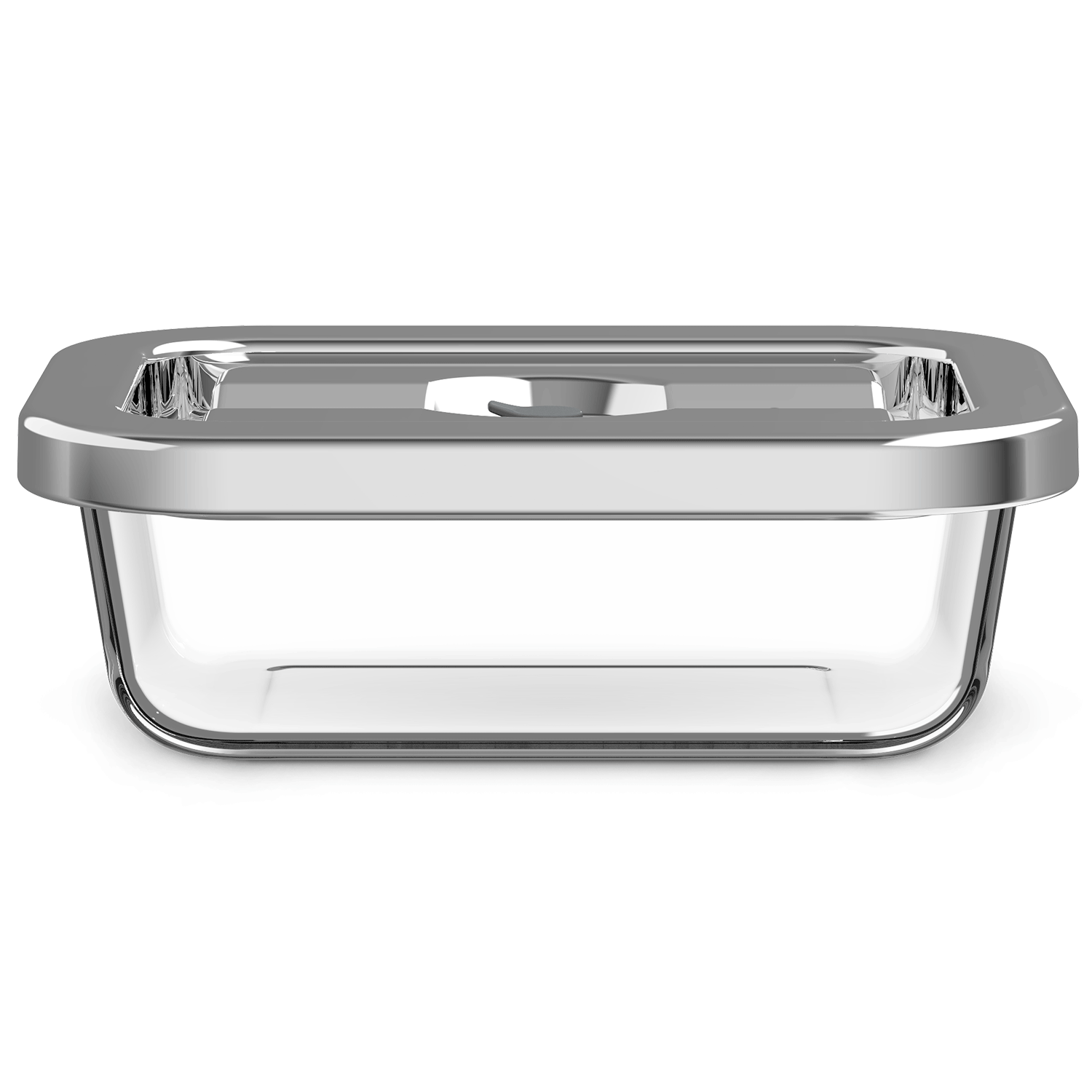2x Glass food containers with stainless steel lids EVGB1 Electrolux
