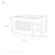 23L UltimateTaste 300 freestanding microwave oven