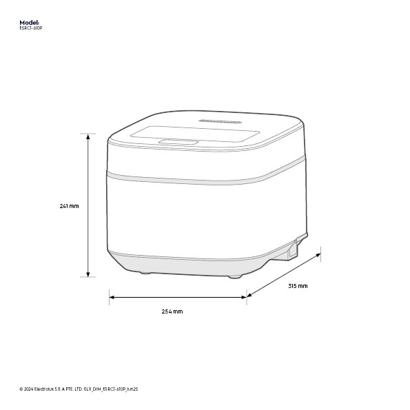 500 Rice Cooker - E5RC1-610P | Electrolux Thailand