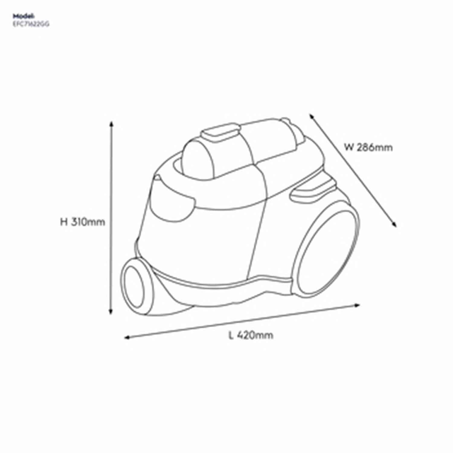 Electrolux UltimateHome 700 Canister Vacuum EFC71622GG | Electrolux ...