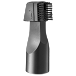 Combination crevice with brush