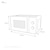 20L UltimateTaste 300 freestanding microwave oven 