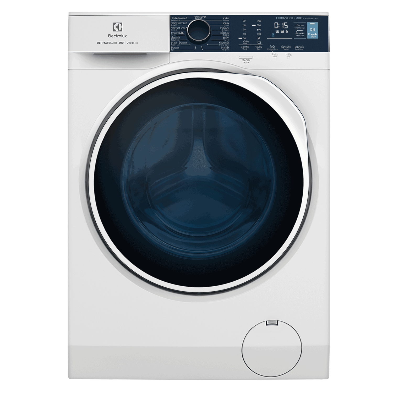 8kg front load washer EWF8024P5WB Electrolux Thailand